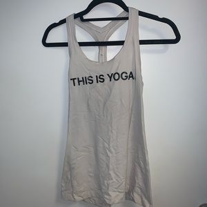 This Is Yoga racer back tank